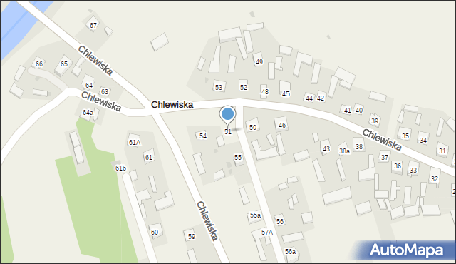 Chlewiska, Chlewiska, 51, mapa Chlewiska