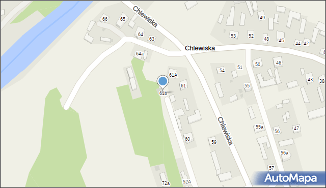 Chlewiska, Chlewiska, 61b, mapa Chlewiska