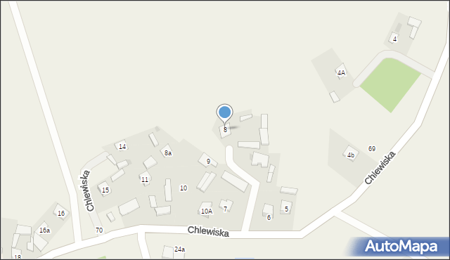Chlewiska, Chlewiska, 8, mapa Chlewiska