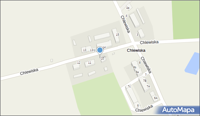 Chlewiska, Chlewiska, 10/1, mapa Chlewiska