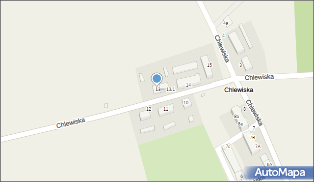 Chlewiska, Chlewiska, 13/2, mapa Chlewiska