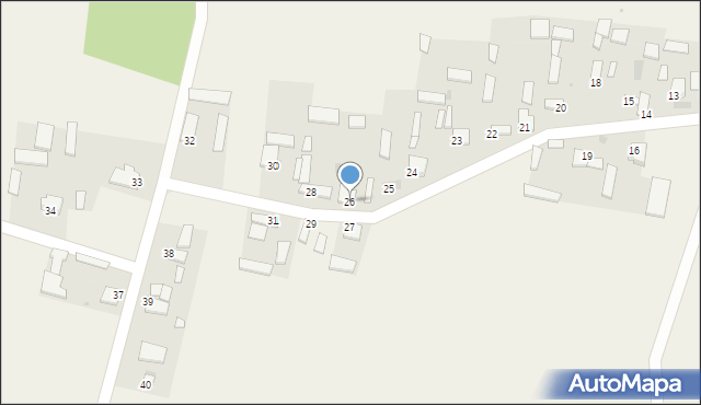 Chlewska Wola, Chlewska Wola, 26, mapa Chlewska Wola