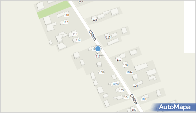 Chlina, Chlina, 111, mapa Chlina