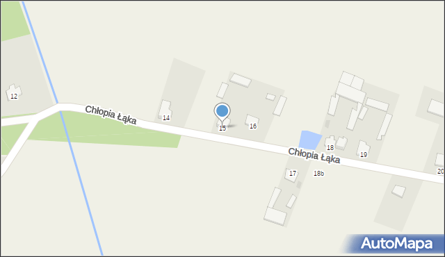 Chłopia Łąka, Chłopia Łąka, 15, mapa Chłopia Łąka