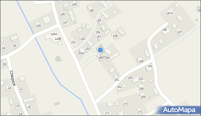 Chłopice, Chłopice, 160, mapa Chłopice