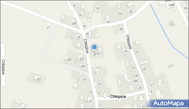 Chłopice, Chłopice, 23, mapa Chłopice