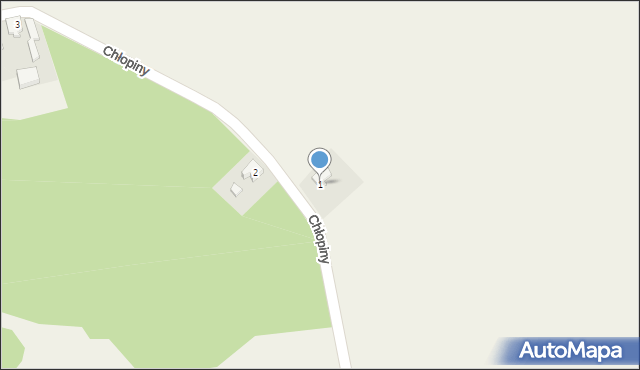 Chłopiny, Chłopiny, 1, mapa Chłopiny