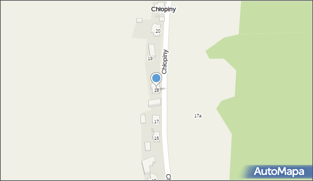 Chłopiny, Chłopiny, 18, mapa Chłopiny