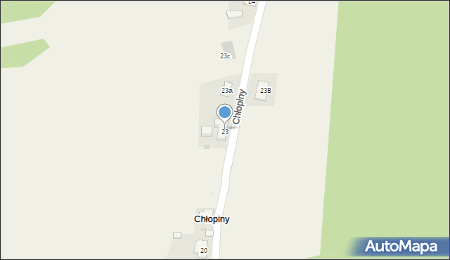 Chłopiny, Chłopiny, 23, mapa Chłopiny