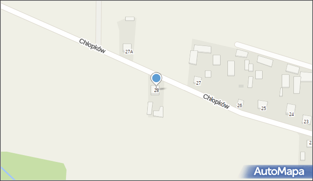 Chłopków, Chłopków, 28, mapa Chłopków