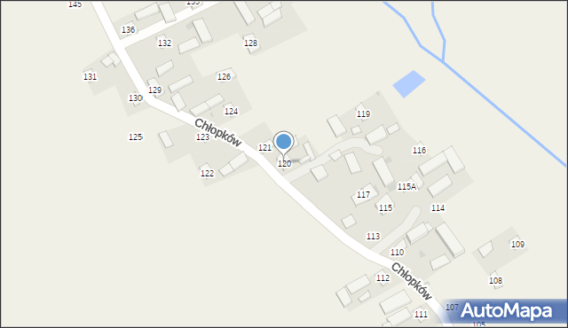 Chłopków, Chłopków, 120, mapa Chłopków