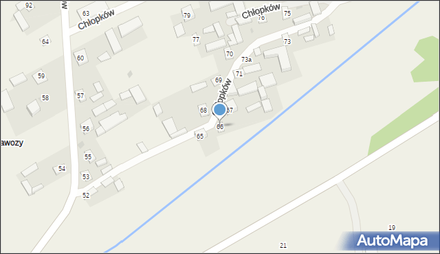 Chłopków, Chłopków, 66, mapa Chłopków