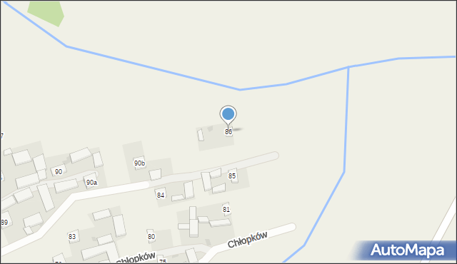 Chłopków, Chłopków, 86, mapa Chłopków