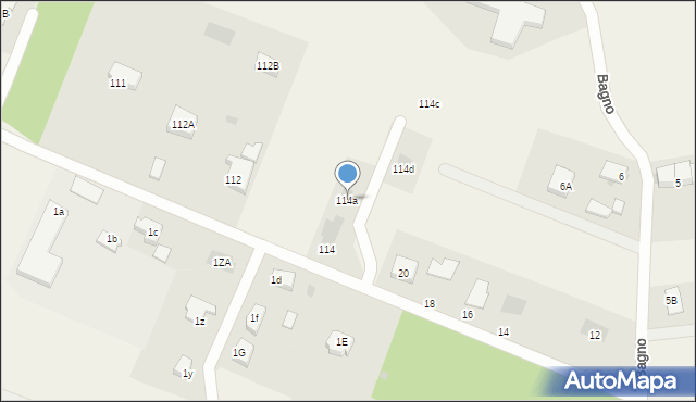 Chłopska Kępa, Chłopska Kępa, 114a, mapa Chłopska Kępa