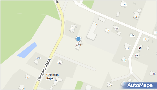 Chłopska Kępa, Chłopska Kępa, 120g, mapa Chłopska Kępa