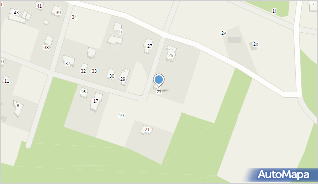 Chłopska Kępa, Chłopska Kępa, 23, mapa Chłopska Kępa