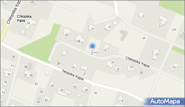 Chłopska Kępa, Chłopska Kępa, 2i, mapa Chłopska Kępa