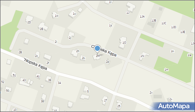 Chłopska Kępa, Chłopska Kępa, 2m, mapa Chłopska Kępa
