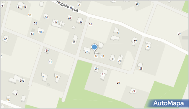 Chłopska Kępa, Chłopska Kępa, 35, mapa Chłopska Kępa