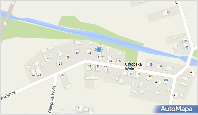 Chłopska Wola, Chłopska Wola, 34, mapa Chłopska Wola