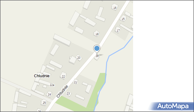 Chludnie, Chludnie, 19, mapa Chludnie