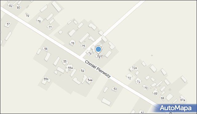Chmiel Pierwszy, Chmiel Pierwszy, 73, mapa Chmiel Pierwszy