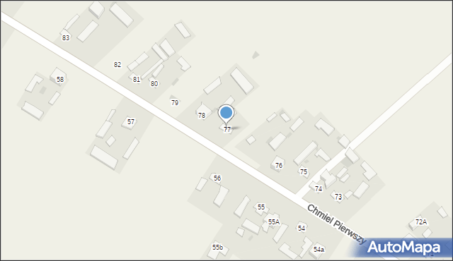Chmiel Pierwszy, Chmiel Pierwszy, 77, mapa Chmiel Pierwszy