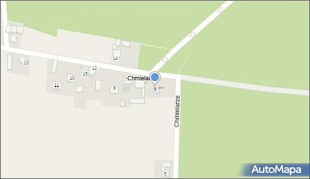 Chmielarze, Chmielarze, 6, mapa Chmielarze