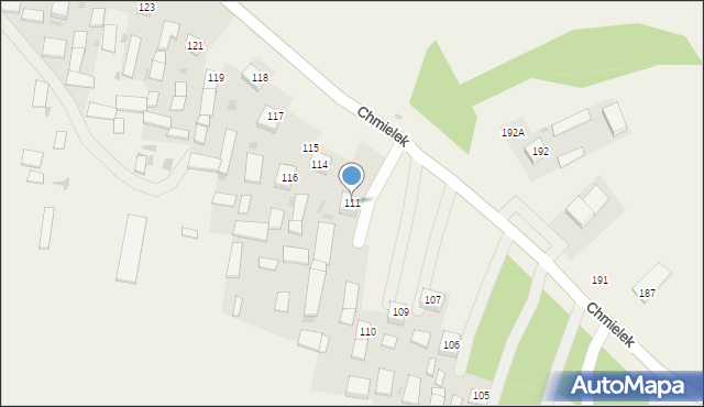 Chmielek, Chmielek, 111, mapa Chmielek