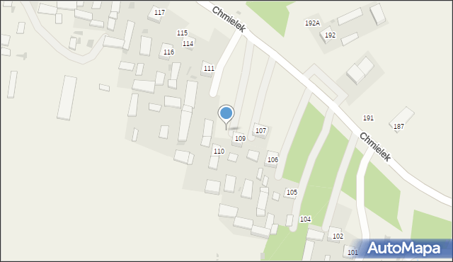 Chmielek, Chmielek, 111a, mapa Chmielek
