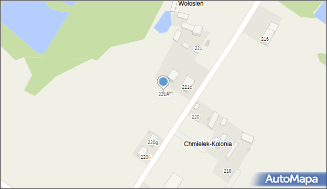 Chmielek, Chmielek, 221A, mapa Chmielek