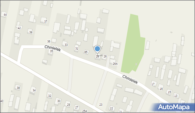 Chmielek, Chmielek, 28, mapa Chmielek