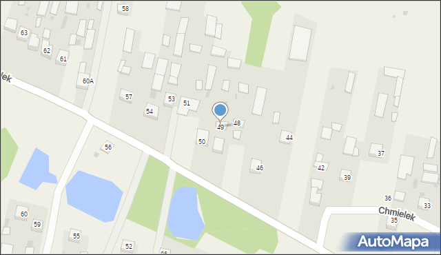 Chmielek, Chmielek, 49, mapa Chmielek