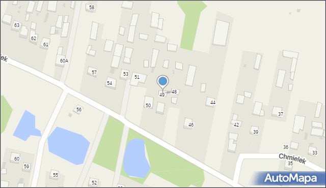 Chmielek, Chmielek, 49a, mapa Chmielek