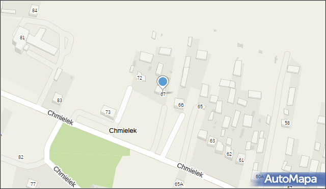 Chmielek, Chmielek, 67, mapa Chmielek