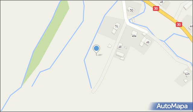 Chmieleń, Chmieleń, 51a, mapa Chmieleń