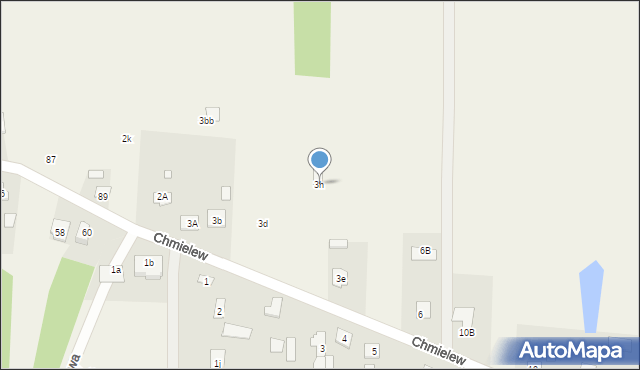 Chmielew, Chmielew, 3h, mapa Chmielew