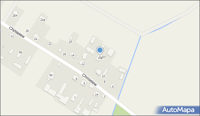 Chmielew, Chmielew, 10a, mapa Chmielew
