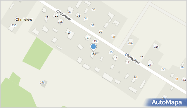 Chmielew, Chmielew, 15a, mapa Chmielew