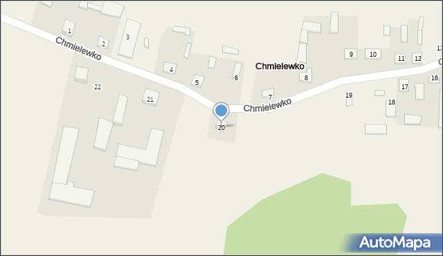 Chmielewko, Chmielewko, 20, mapa Chmielewko