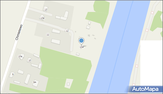 Chmielewo, Chmielewo, 11a, mapa Chmielewo