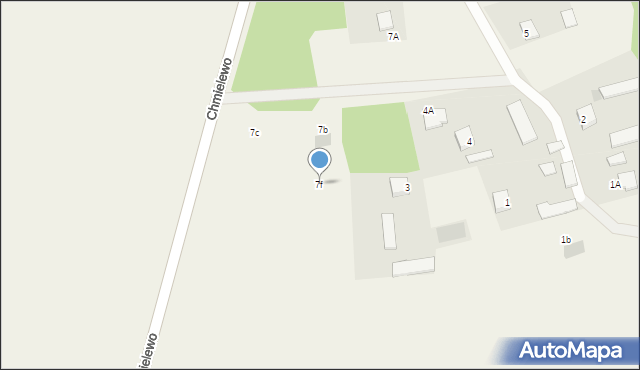 Chmielewo, Chmielewo, 7f, mapa Chmielewo
