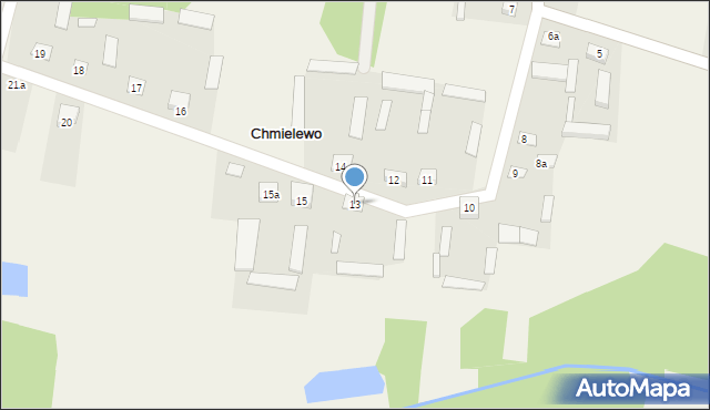 Chmielewo, Chmielewo, 13, mapa Chmielewo