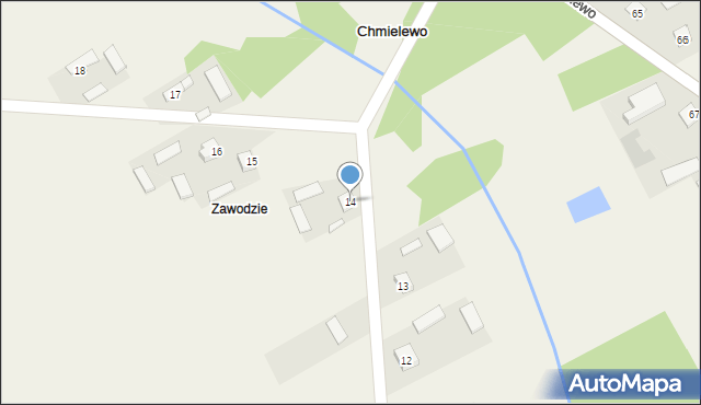 Chmielewo, Chmielewo, 14, mapa Chmielewo