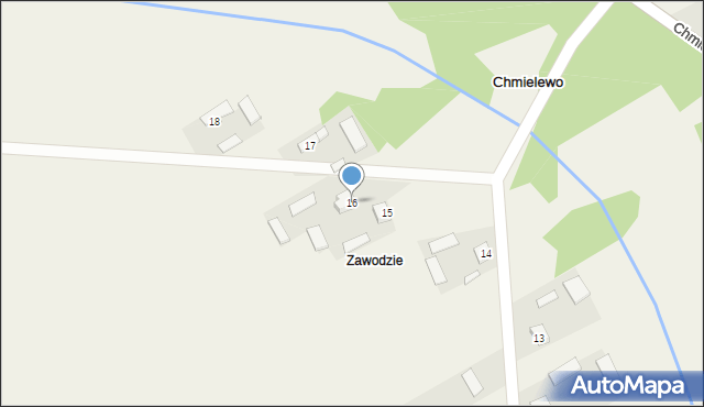 Chmielewo, Chmielewo, 16, mapa Chmielewo