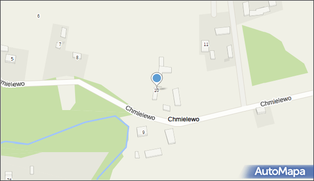 Chmielewo, Chmielewo, 10, mapa Chmielewo