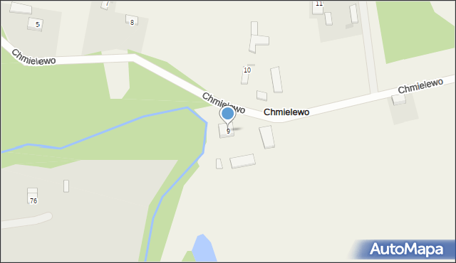 Chmielewo, Chmielewo, 9, mapa Chmielewo
