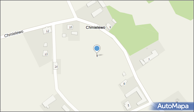 Chmielewo, Chmielewo, 8, mapa Chmielewo