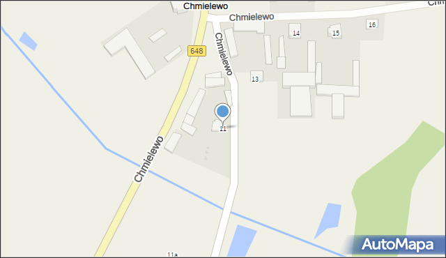 Chmielewo, Chmielewo, 11, mapa Chmielewo