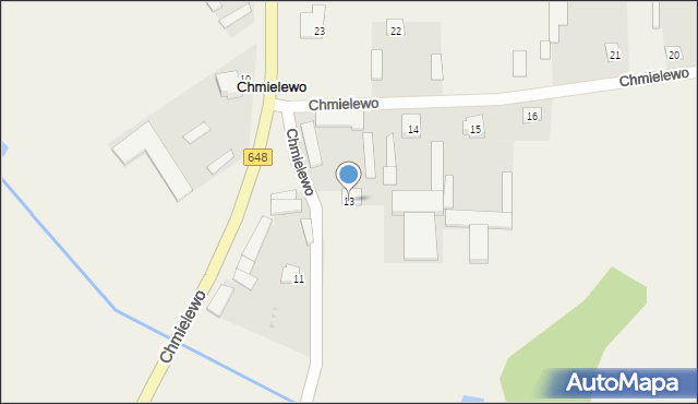 Chmielewo, Chmielewo, 13, mapa Chmielewo